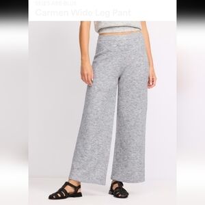 Outerknown Wool Grey Womens Wide Leg Pants Size Large